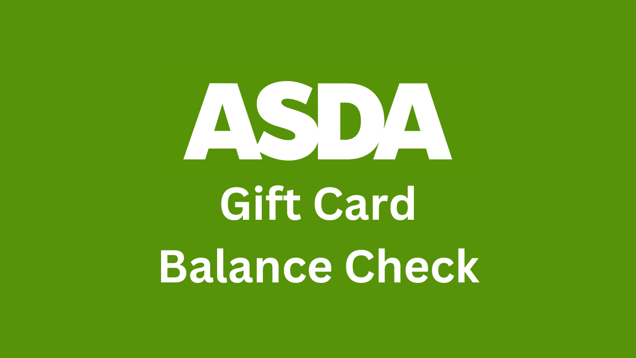 ASDA Gift Card Balance