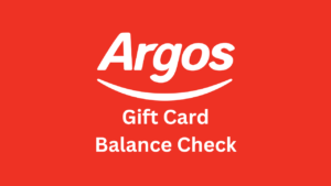 Argos Gift Card Balance Checker Online